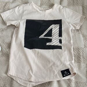 Kids Graphic Tee with Number Print